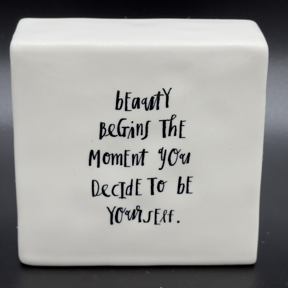 Rae‎ Dunn Hello Darlin Desk Block Sign Beauty Positive Affirmation Encouraging